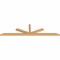 Ekena Millwork Saratoga Timber Gable Bracket, Western Red Cedar, 108"W x 27"H x 3 1/2"D x 3 1/2"F, 6/12 Pitch GBW108X27X0404SAR00SWR - alternate 5